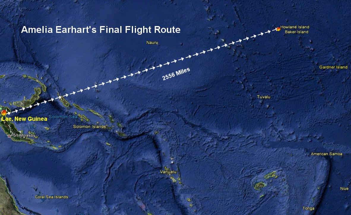 Earhart Route